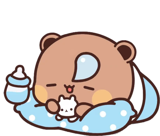 😪 Стикер «Bubu and Dudu 15» для Telegram