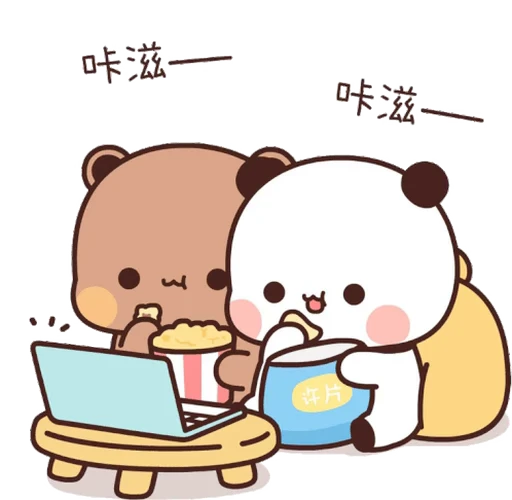 🍿 Стикер «Bubu and Dudu 16» для Telegram
