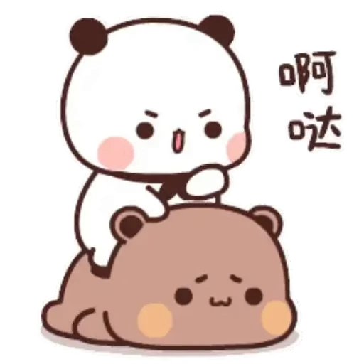 😠 Стикер «Bubu and Dudu 6» для Telegram