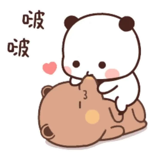 💋 Стикер «Bubu and Dudu 7» для Telegram