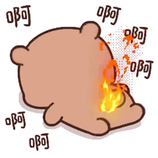 🔥 Стикер «Bubu and Dudu 10» для Telegram