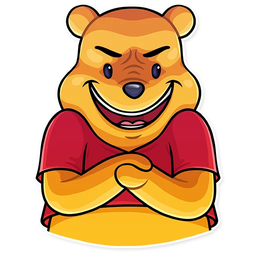 😈 Стикер «Winnie the Pooh» для Telegram