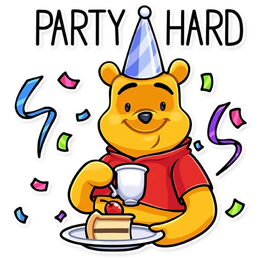 🥳 Стикер «Winnie the Pooh» для Telegram