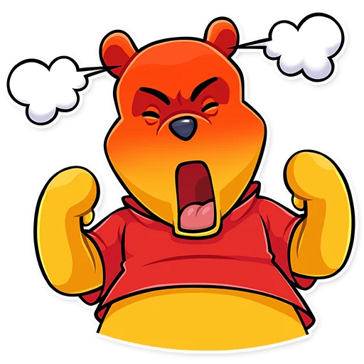 😡 Стикер «Winnie the Pooh» для Telegram