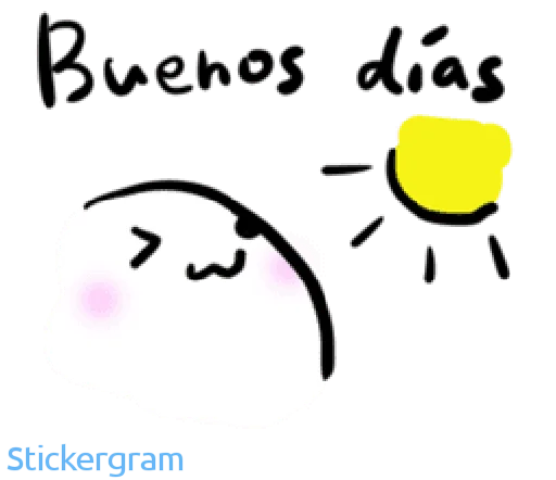 Стикерпак Buenos días/noches для Telegram — скачать