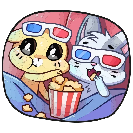 🤩 Эмодзи «Бисквит И Ванилька» для Telegram