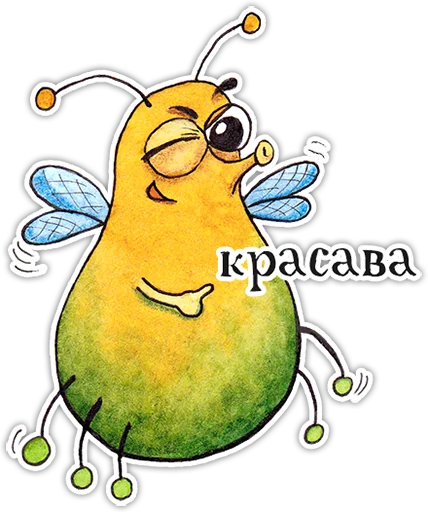 😉 Стикер «Мистер Букашик» для Telegram