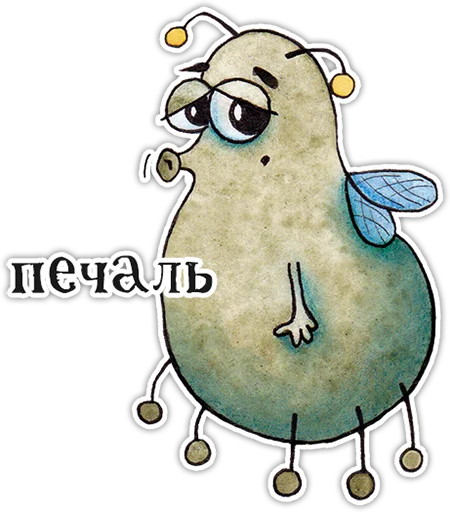 🙁 Стикер «Мистер Букашик» для Telegram