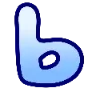 ✨ Эмодзи «Голубенькие буквы» для Telegram