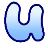 ✨ Эмодзи «Голубенькие буквы» для Telegram