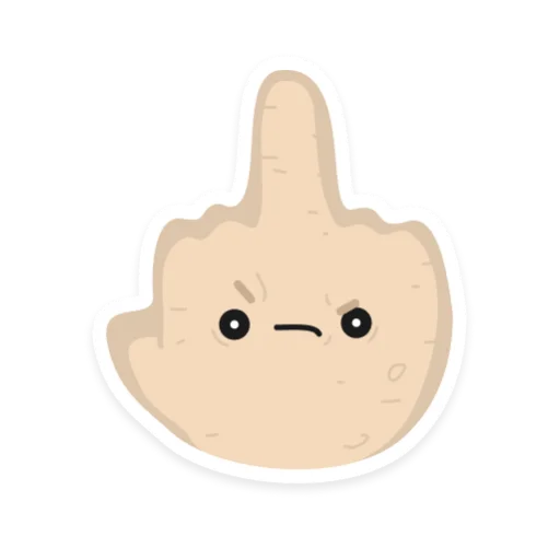 🖕 Стикер «Бульб» для Telegram
