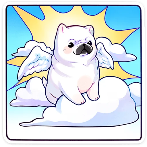 😇 Стикер «Бульдозер» для Telegram