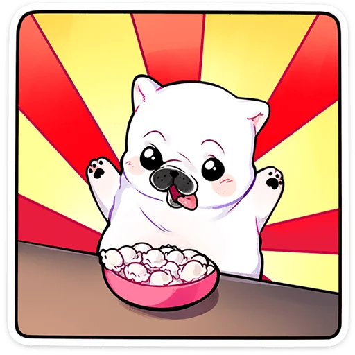 ⭐ Стикер «Бульдозер» для Telegram