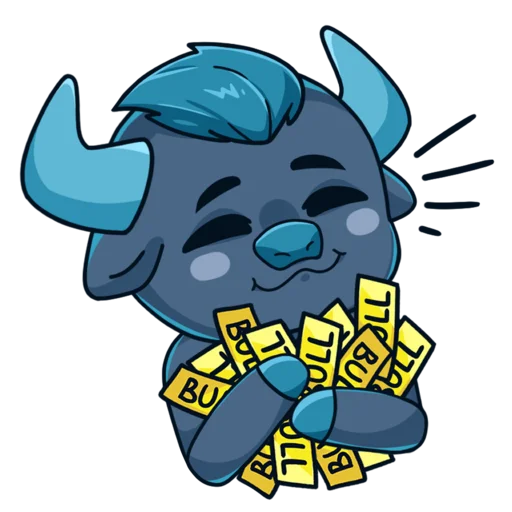 😋 Стикер «Mine free BULL» для Telegram
