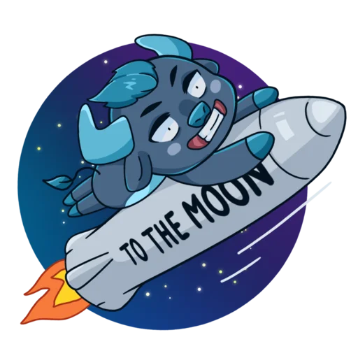 🚀 Стикер «Mine free BULL» для Telegram