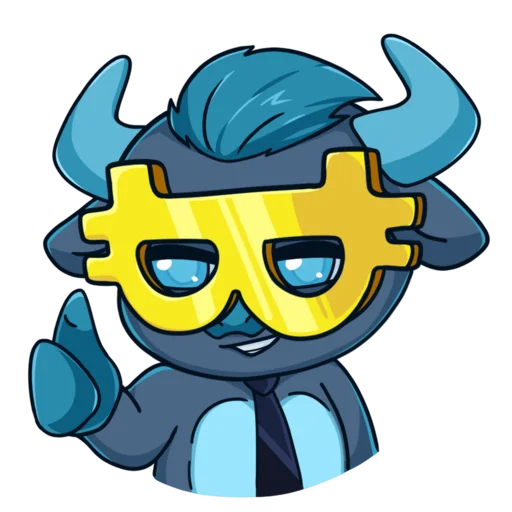 💵 Стикер «Mine free BULL» для Telegram
