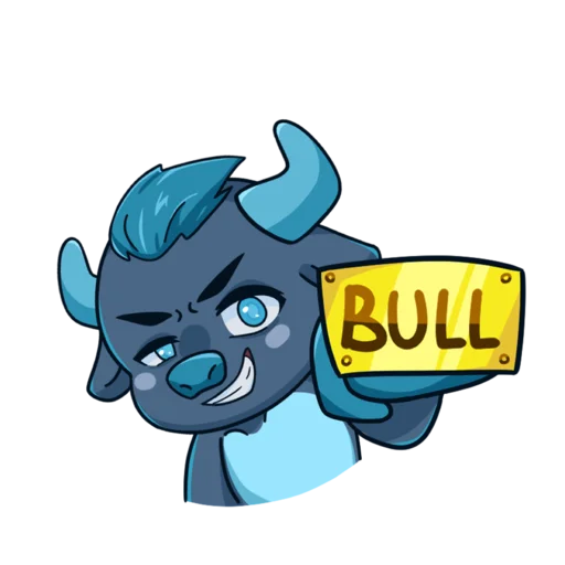 👊 Стикер «Mine free BULL» для Telegram