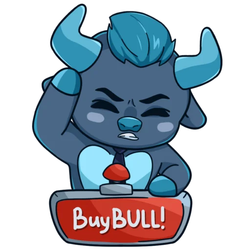 🤩 Стикер «Mine free BULL» для Telegram