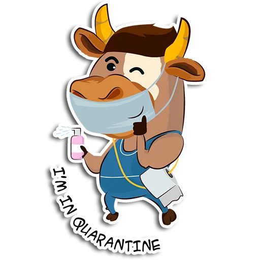 😭 Стикер «БЫКИ_2021» для Telegram