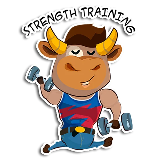 🏋️‍♂️ Стикер «БЫКИ_2021» для Telegram