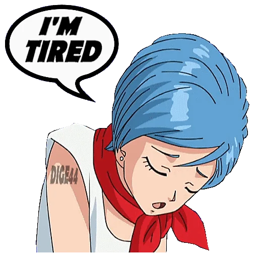 😓 Стикер «BULMA» для Telegram