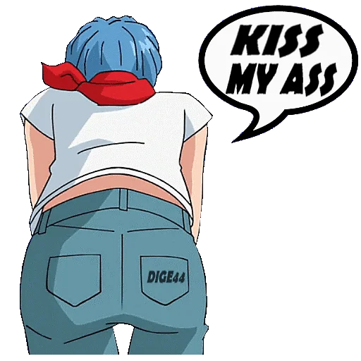 💋 Стикер «BULMA» для Telegram