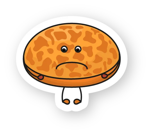 🙁 Стикер «Булочка со сливками» для Telegram