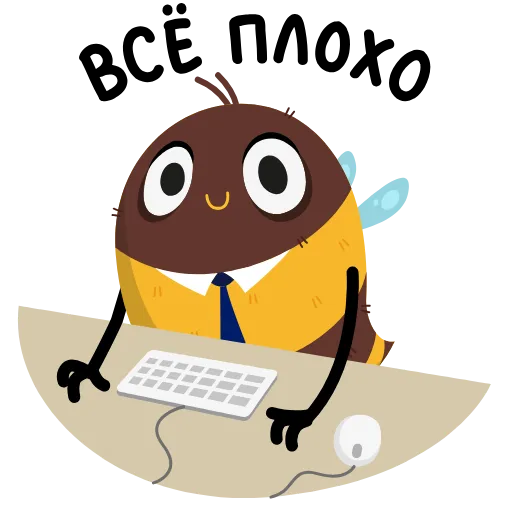 😬 Стикер «Шмель Олег» для Telegram