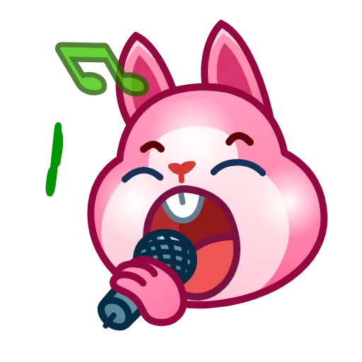 🎤 Стикер «Bunny Emoji» для Telegram