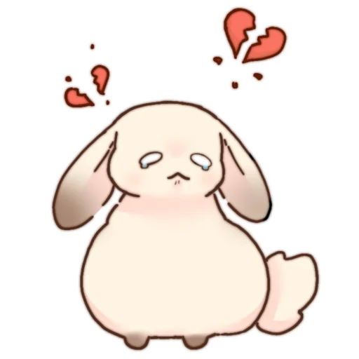 💔 Стикер «Кролик Makkio» для Telegram
