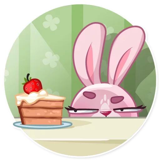 🍰 Стикер «Bunny Rosy» для Telegram