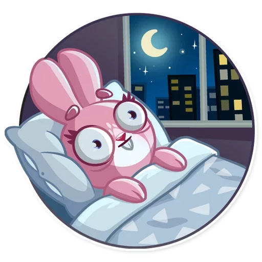 😴 Стикер «Bunny Rosy» для Telegram