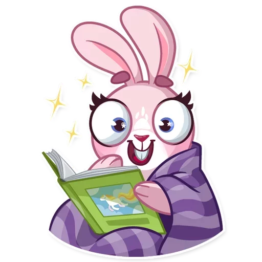 📚 Стикер «Bunny Rosy» для Telegram