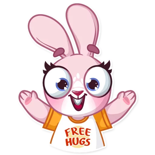 😃 Стикер «Bunny Rosy» для Telegram