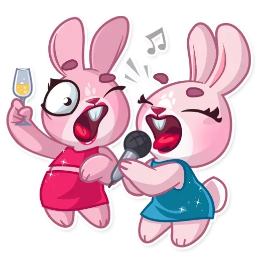 🎤 Стикер «Bunny Rosy» для Telegram