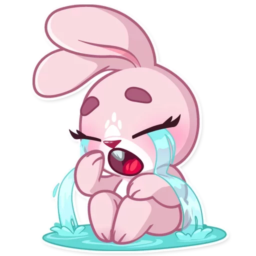 😭 Стикер «Bunny Rosy» для Telegram