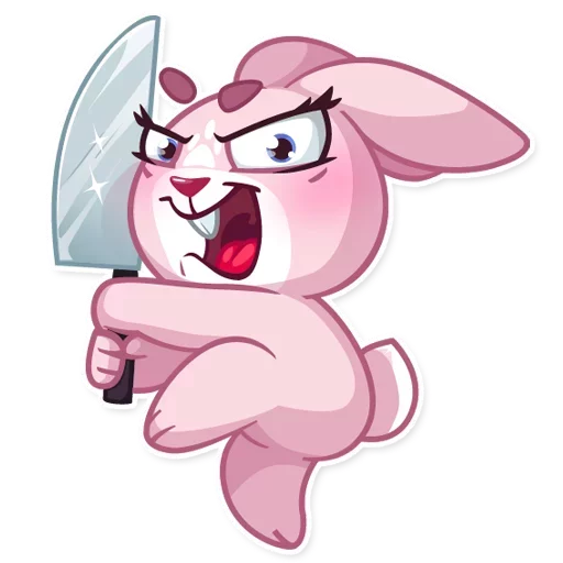 🔪 Стикер «Bunny Rosy» для Telegram
