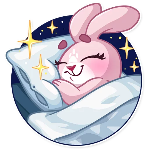 😴 Стикер «Bunny Rosy» для Telegram