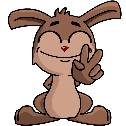 ✌️ Стикер «BunnyBoss» для Telegram