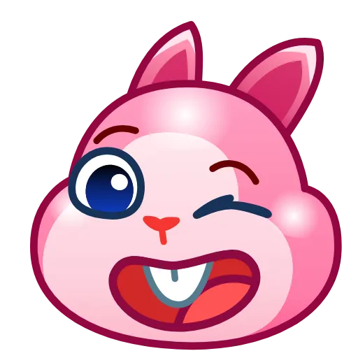😉 Стикер «Pink Bunny» для Telegram