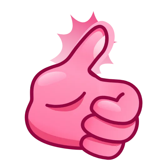 👍 Стикер «Pink Bunny» для Telegram
