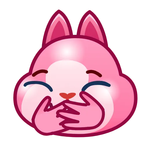 ☺️ Стикер «Pink Bunny» для Telegram