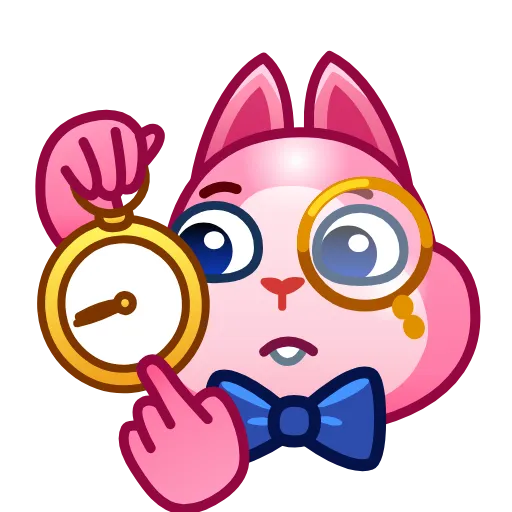 Стикерпак Pink Bunny для Telegram — скачать