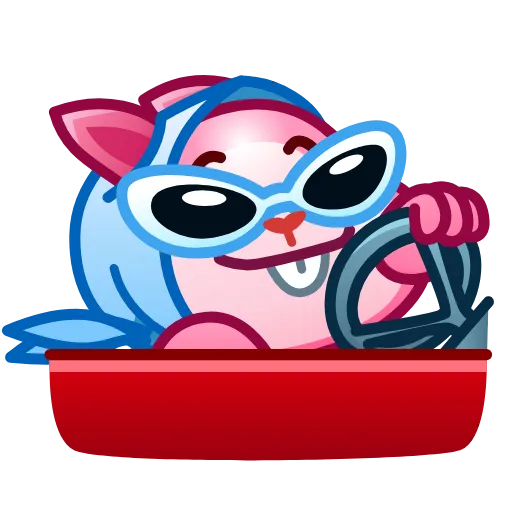 🏎 Стикер «Pink Bunny» для Telegram
