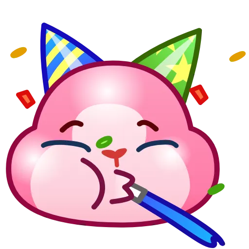 🥳 Стикер «Pink Bunny» для Telegram