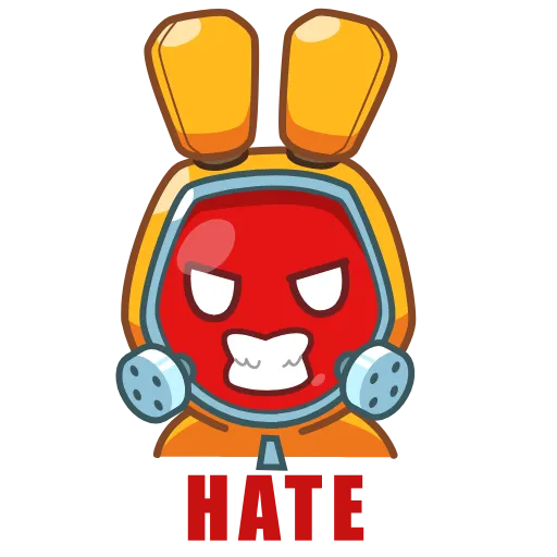 🤬 Стикер «Rad Bunny» для Telegram