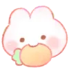 🥕 Эмодзи «🥕 Kawaii Bunny - зайчик» для Telegram
