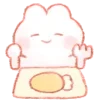 🍽 Эмодзи «🥕 Kawaii Bunny - зайчик» для Telegram