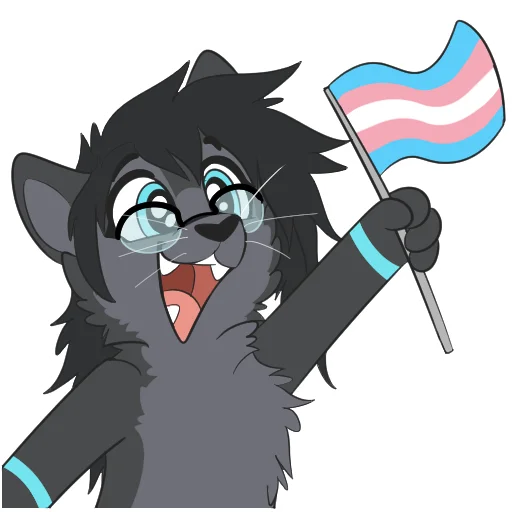 🏳️‍🌈 Стикер «Burlington the Keyboard Cat» для Telegram
