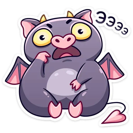 😳 Стикер «Чертёнок Лютик» для Telegram